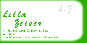 lilla zeiser business card
